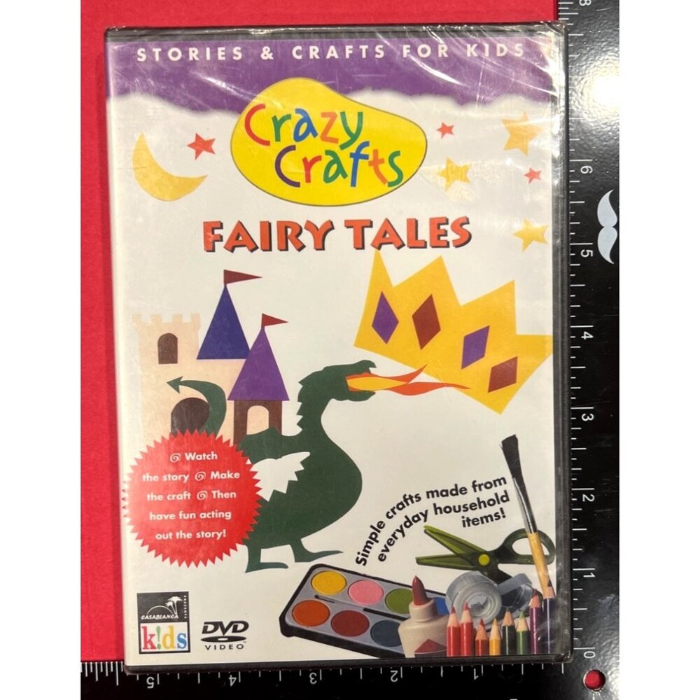 2004 Crazy Crafts Fairy Tales DVD Kit With Activity Guide CAS-DV-44011